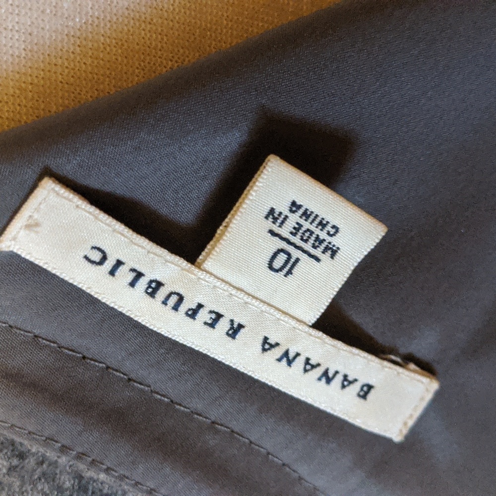 NEW Banana Republic Grey Wool Spandex Poly Lining Dress w Pockets! - Picture 8 of 10
